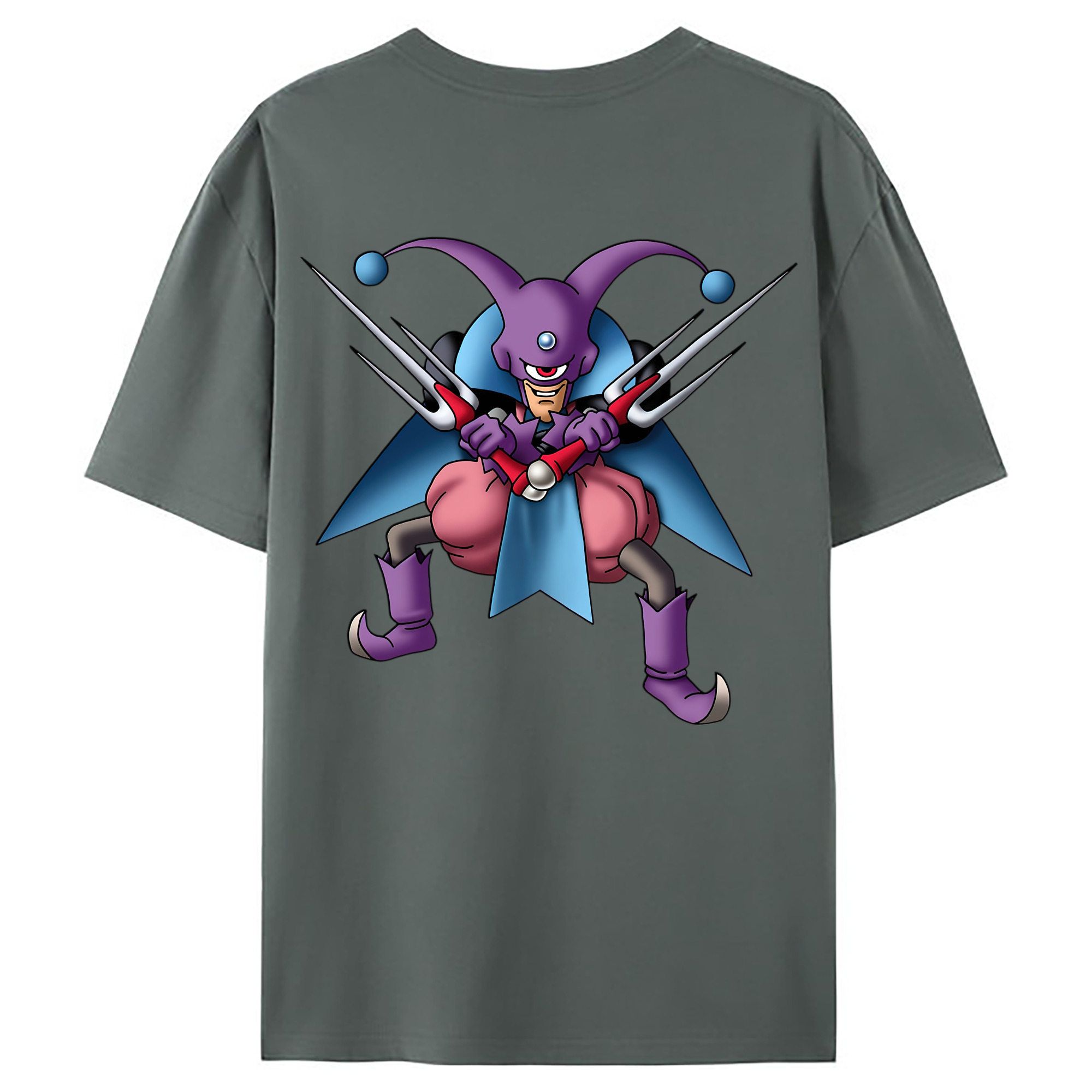 （画像用） ドラゴンクエスト Doragon Kuesuto Dragon Quest 綿100％ メンズ半袖Tシャツ（バックプリント） 通気性